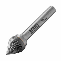 Борфреза по металлу твердосплавная, зенкер 60 град., тип-J, 12 мм Denzel