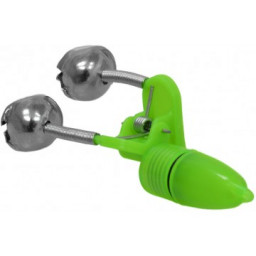 Бубенчик двойной с пластик. прищепкой и светлячком Helios D16mm HS-B-HX-002-S