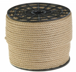 Канат джутовый кручёный 12 мм / цена за погонный метр