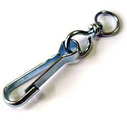 Карабин D-80 мм с вертлюгом, ( тип А )