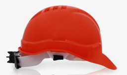 Каска защитная с храповым механизмом, оранжевая К-03  Сибртех	