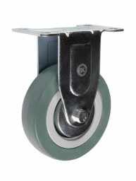 Колесная опора 50 мм аппаратная площадка, неповоротная, подшипник скольжения