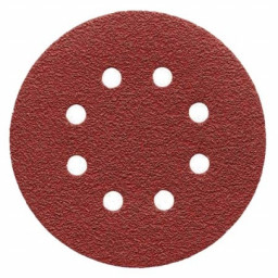 Круг абразивный на ворсовой подложке под "липучку", перфорированный Р36,125 мм МАТRIХ