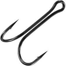 Крючок KOI "SHORT DOUBLE HOOK", размер 1/0 (INT), цвет BN, двойник