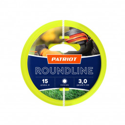 Леска триммерная D 3,0 мм L 15 м (круглая, желтая) Roundline