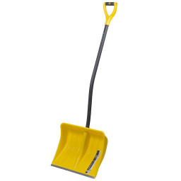 Лопата снеговая пластиковая ВИКИНГ 500*390мм с алюминиевым черенком