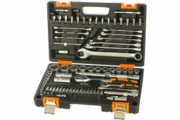 Набор инструментов 1/2, 1/4 CrV, 82 предмета ВИХРЬ