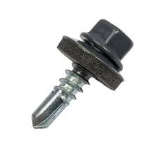 Саморез 5,5*19 сверло,гол.шестигр.с шайбой, RAL 7024 (графитовый серый) Pront