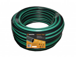 Шланг поливочный ПВХ трехслойный армированный 3/4 15м зелёный Вихрь
