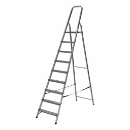 Стремянка, 9 ступеней, алюминиевая, Сибртех