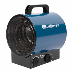 Тепловая пушка ТВ-3М (тепловентилятор) 230 В, 3 режима: вентилятор/1500 Вт /3000 Вт Сибртех
