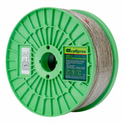 Трос металлополимерный прозрачный ПР-3.0, толщина 3.0 мм, катушка 200 метров Сибртех