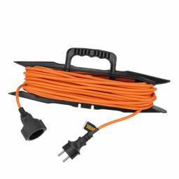 Удлинитель-шнур силовой Garden Series, б/з, ПВС, 20м, 1 розетка, 2 x 1 мм, Denzel