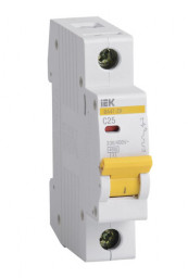 Выключатель автоматический 1Р 25А 4,5кА характеристика срабатывания С серия ВА47-29 IEK