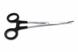 Зажим-корнцанг рыболовный Namazu, L-220 мм, изогнутый